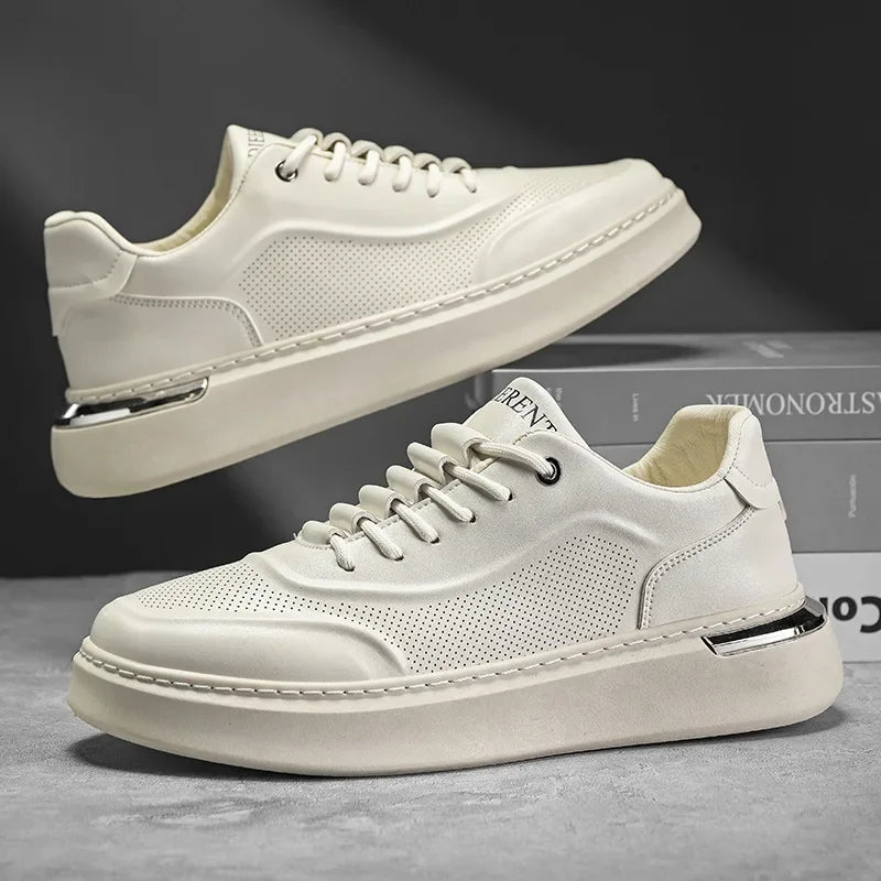 Casual Shoes For Men 2024 New Fashion Platform Sneakers Non-slip Comfortable Men's Shoe Male White Chunky Sports Running Shoes