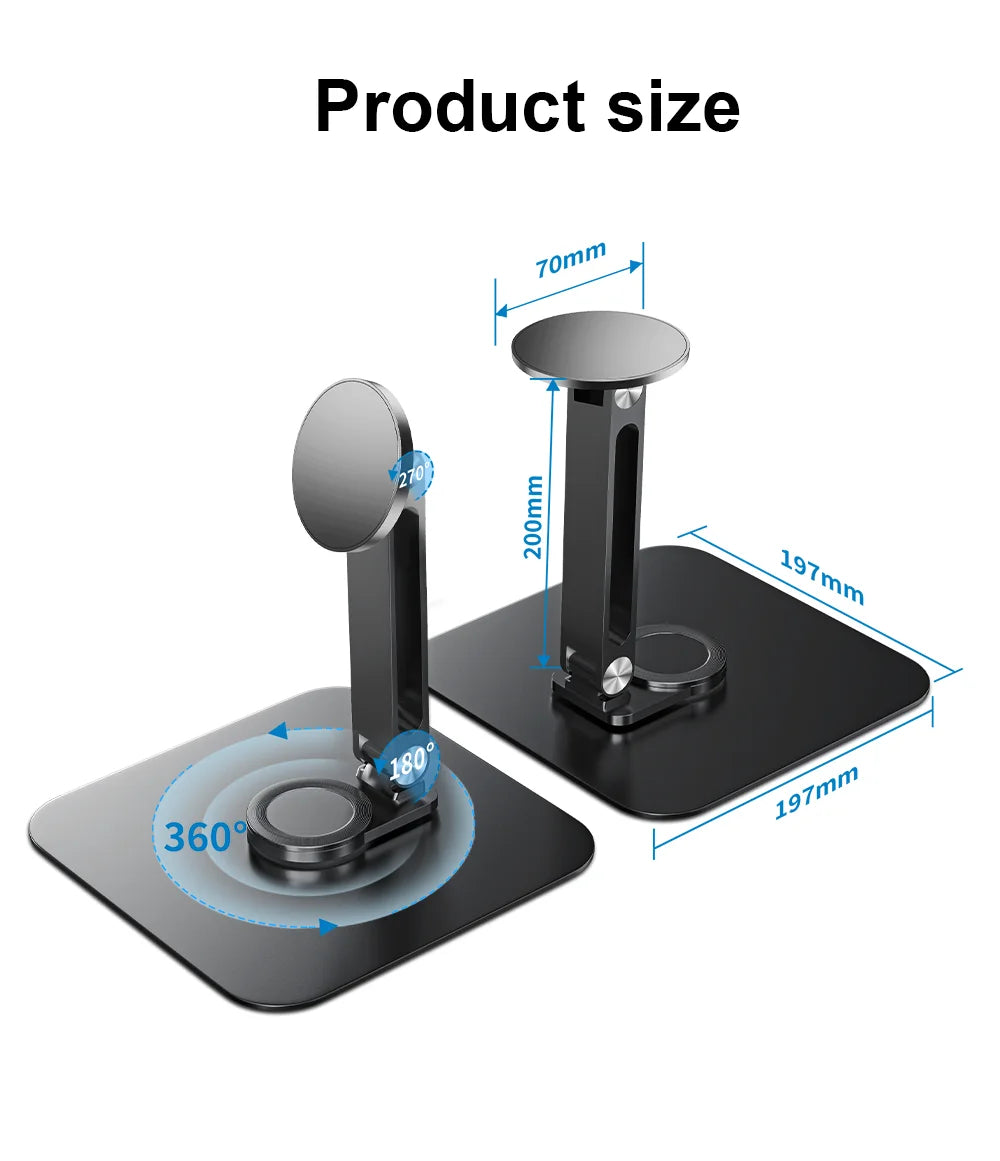 Aluminum Alloy Stand for Protable Monitor Table Bracket Adjustable 360 Rotation M4 Screw Bases Strong Load Capacity Super Stable