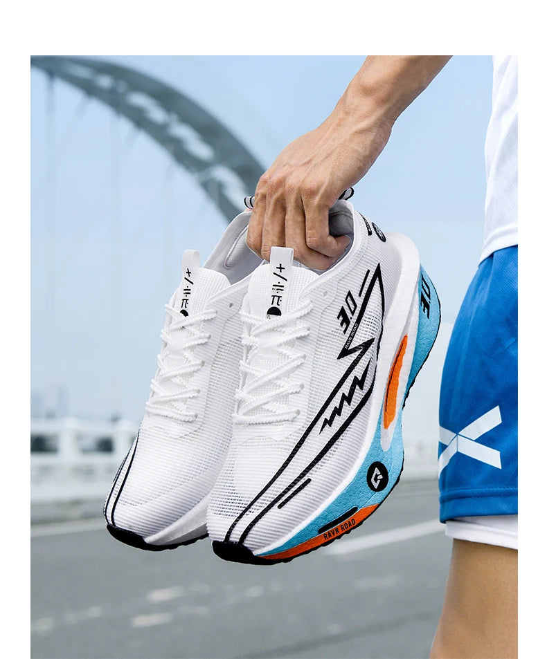 NEW Running Shoes Men Sports Marathon Carbon Plate Breathable Lightweight Women Comfortable Athletic Leisure Sneakers Footwear