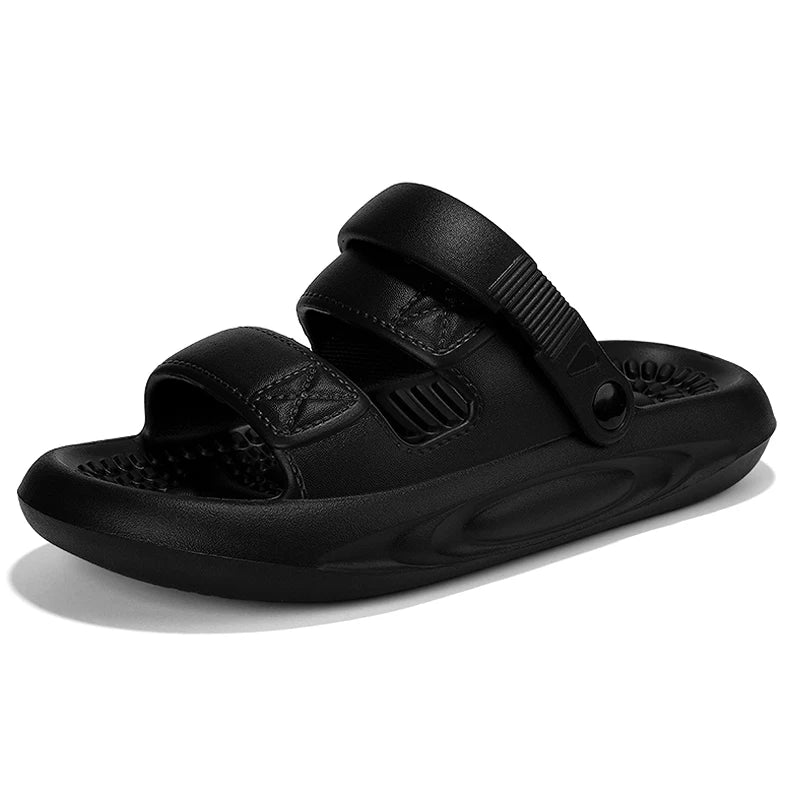 Men's Summer Soft Sole Comfortable Casual Sandals Fashion Simple Lightweight Slippers Outdoor Anti slip Waterproof Beach Shoes