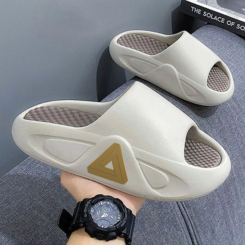 Summer Thick Sole Slippers Men Women EVA Soft Bottom Indoor Home Slides Sandals Light Beach Shoes Male Slippers Flip Flops