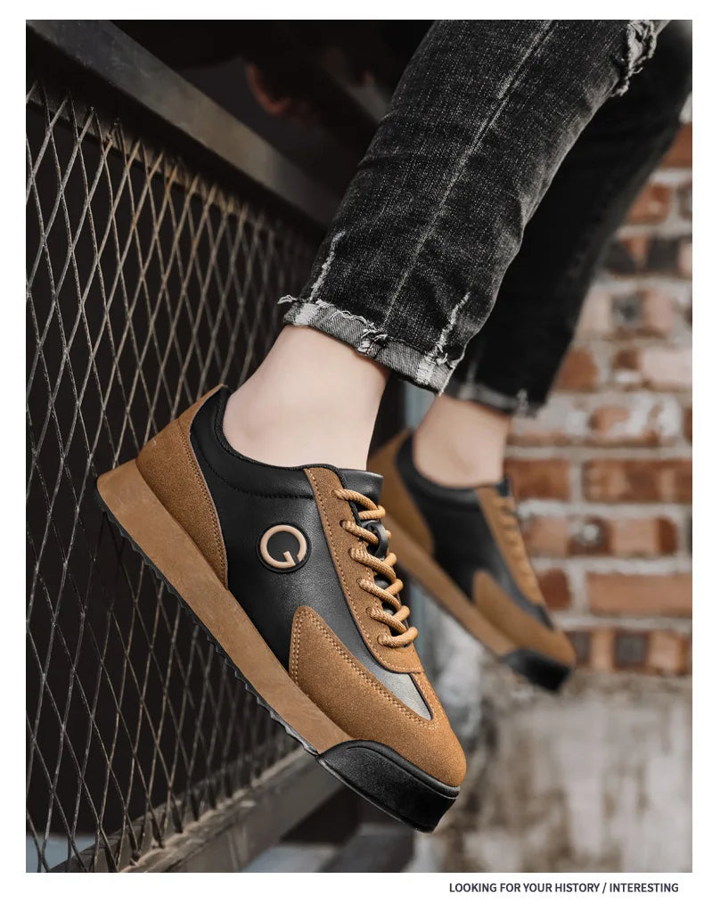 Luxury Men's Casual Shoes 2024 New High Quality Leather Shoes for Men Fashion Comfortable Sports Shoe Outdoor Men's Tennis Shoes