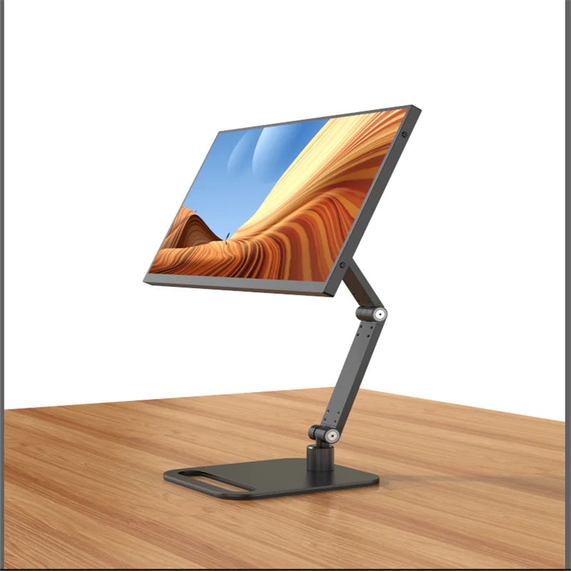 Portable Monitor Base Universal 14''-24'' Vesa Mounted Lcd Touch Screen Holder Folding Screen Display Stand Bracket Desktop