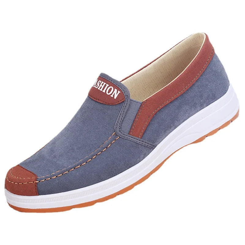Men's casual board shoes, old Beijing cloth shoes, breathable, comfortable, and non slip canvas shoes, men's work shoes