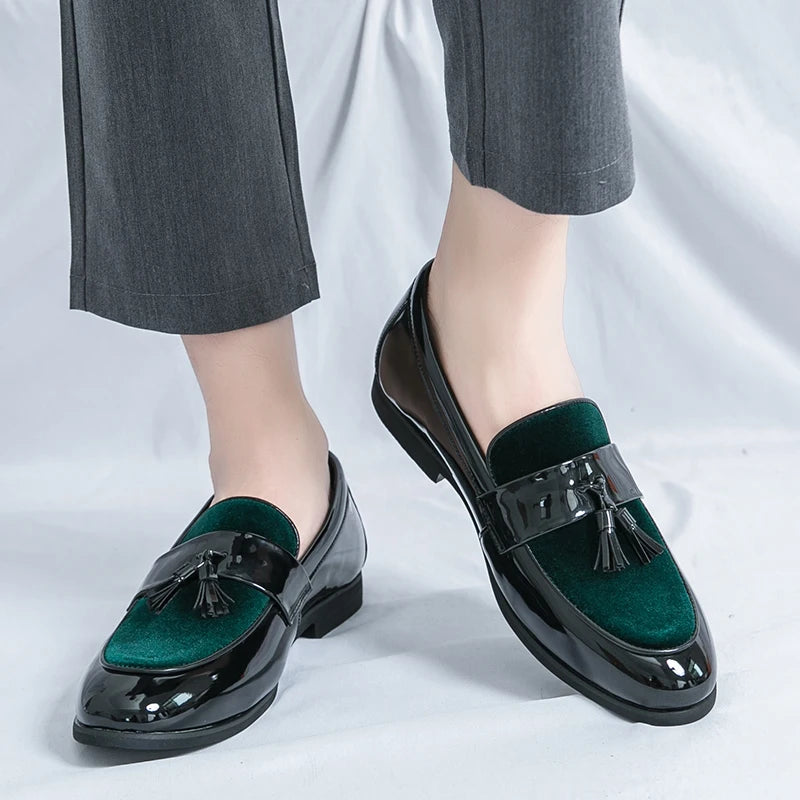 Men's Tassel Leather Shoes Men's Party Formal Loafers Casual Evening Dress Moccasins Wedding Shoes Fashion Casual Men's Shoes