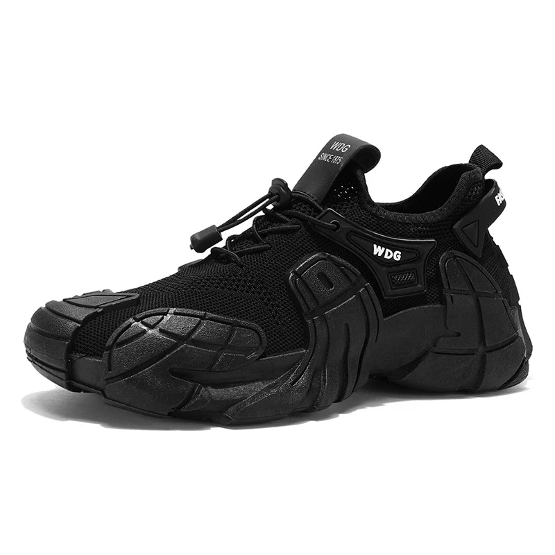 Men's casual sports shoes fashion new large size thick soled sneakers men's shoes breathable increase punk shoes men's loafers