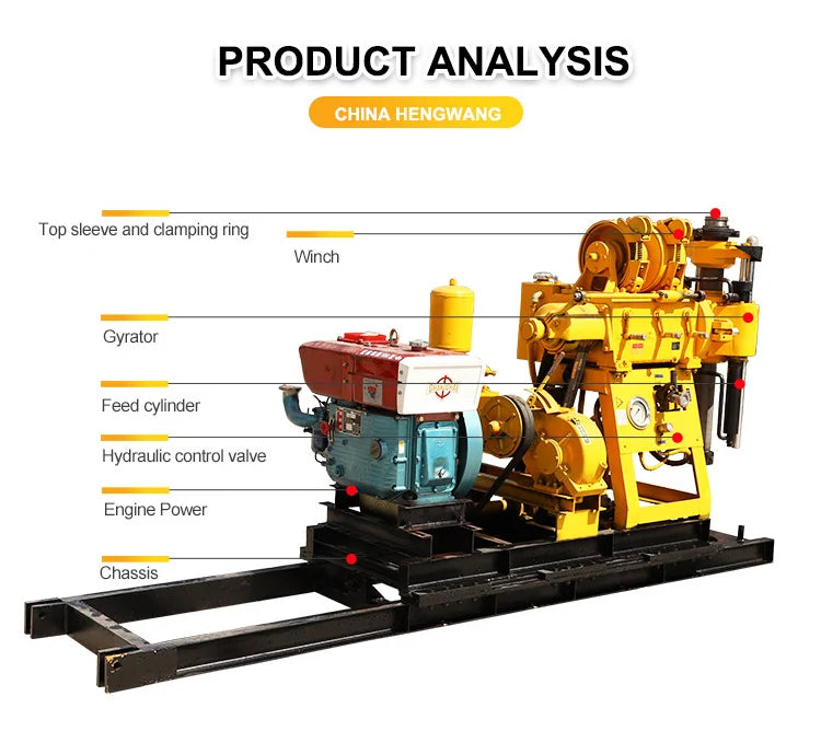 Core Drilling Rig Equipment for Geological Survey Civil Use and Subsurface Concrete Investigation Work