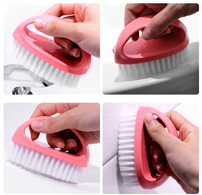 Household Cleaning Brush Candy-colored Laundry Brush Egg-shaped Shoe Brush Universal Cleaning Brush Clothing Brush Cleaning Tool