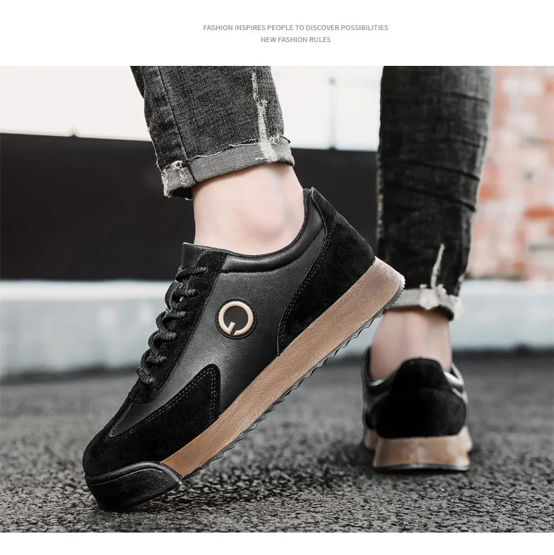 Luxury Men's Casual Shoes 2024 New High Quality Leather Shoes for Men Fashion Comfortable Sports Shoe Outdoor Men's Tennis Shoes