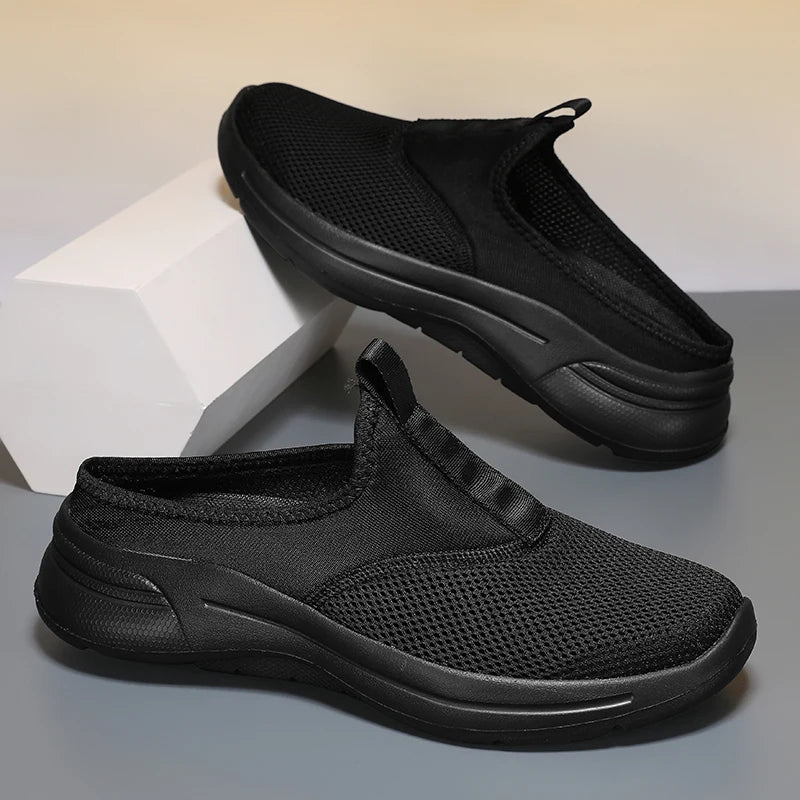 Summer Sport Casual Shoes For Men Breathable Slip On Loafers Men Sneakers Lightweight Barefoot Slippers Plus Size 39-48