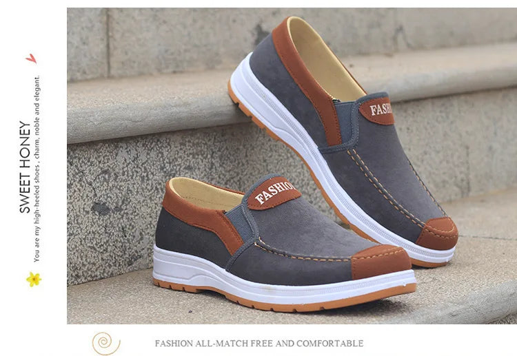 Men's casual board shoes, old Beijing cloth shoes, breathable, comfortable, and non slip canvas shoes, men's work shoes