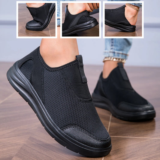 Summer Men's Shoes Mesh Sneakers Fashion Flying Woven Running Shoes Trendy Casual Ultra-Soft Ultra-Light Mesh Shoes