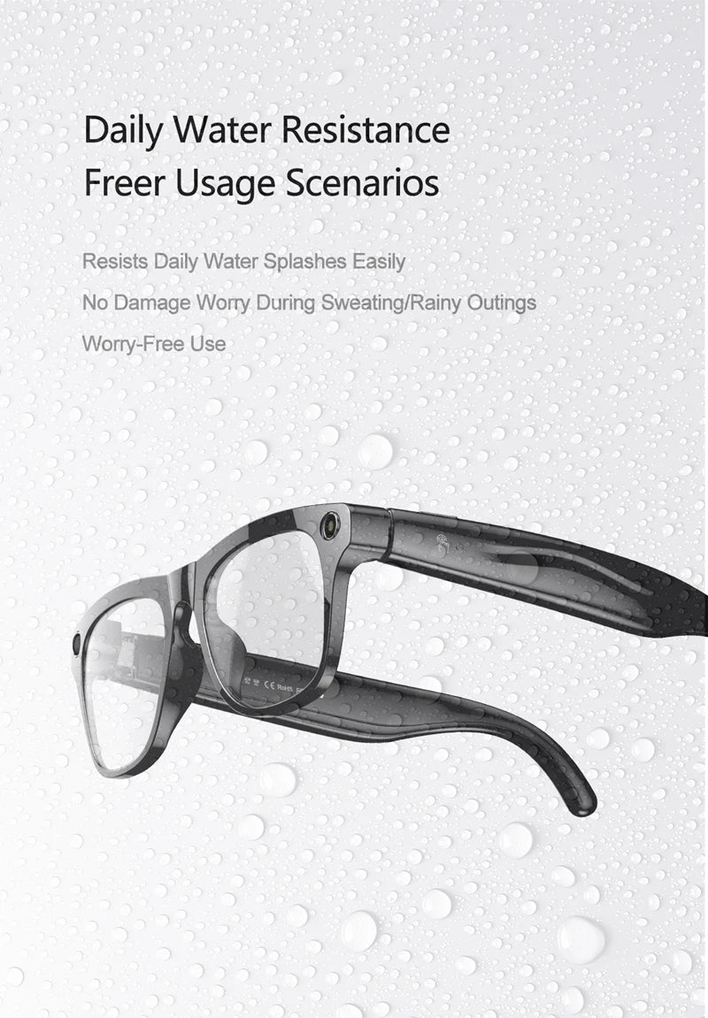 Xiaomi 6K HD AI Smart Glasses Photochromic Multifunction Bluetooth Calling Voice Assistant Music Player Translate Camera Glasses