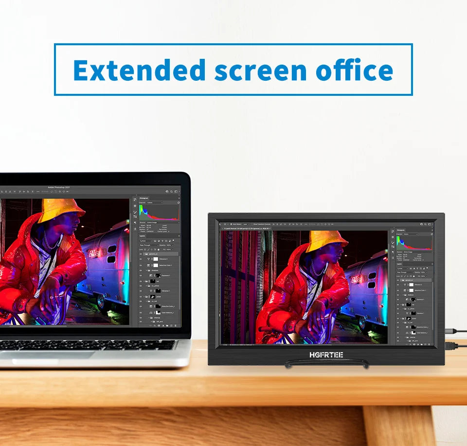 HGFRTEE 11.6 inch Portable Monitor 768P  Display Laptop Screen Second Game Extension Monitor for Switch/PS4/Xbox/Raspberry Pi