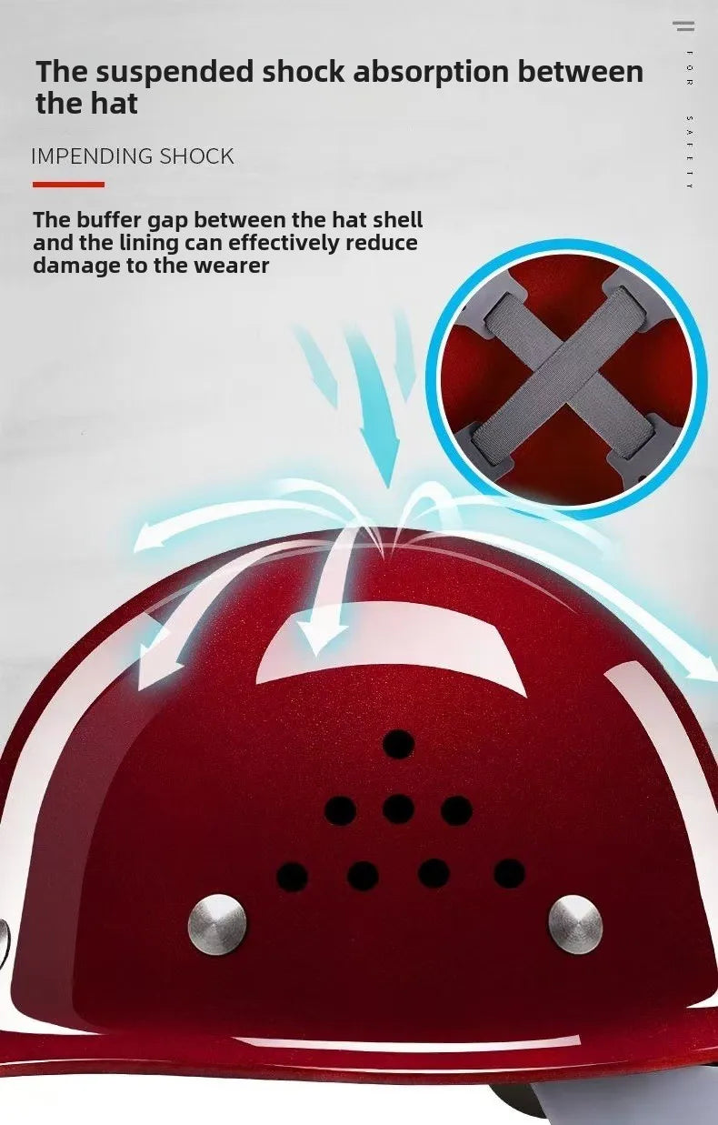 Thickening Breathable Impact Resistant ABS Safety Helmet for Construction Site Helmet for Construction Protection