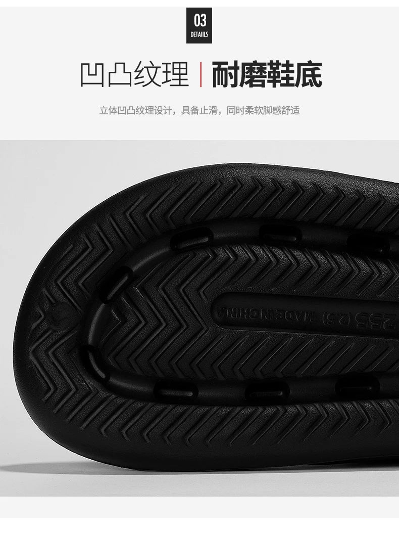 Men's Summer Soft Sole Comfortable Casual Sandals Fashion Simple Lightweight Slippers Outdoor Anti slip Waterproof Beach Shoes