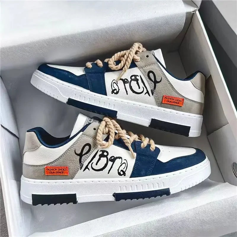 Fashion Designer Shoes Men Casual Platform Sneakes Lace Up Trainers Student Sneakes Mens Vulcanized Shoes Zapatillas Hombre