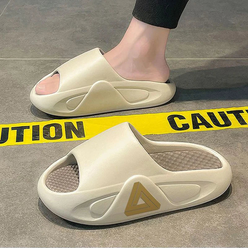 Summer Thick Sole Slippers Men Women EVA Soft Bottom Indoor Home Slides Sandals Light Beach Shoes Male Slippers Flip Flops