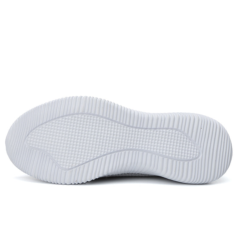 [Lightweight Slip-On Sneakers] Lightweight Women's Slip-On Sneakers - Solid Color Fabric Upper, Round Toe, MD Sole, Low Top - All-Season Casual Shoes for Running, Fitness, Dance, Walking, Travel