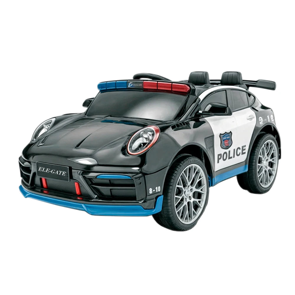 Electric Ride-On Patrol Car for Kids with Lights Sound & Remote Control Battery-Powered Car for Babies & Toddlers