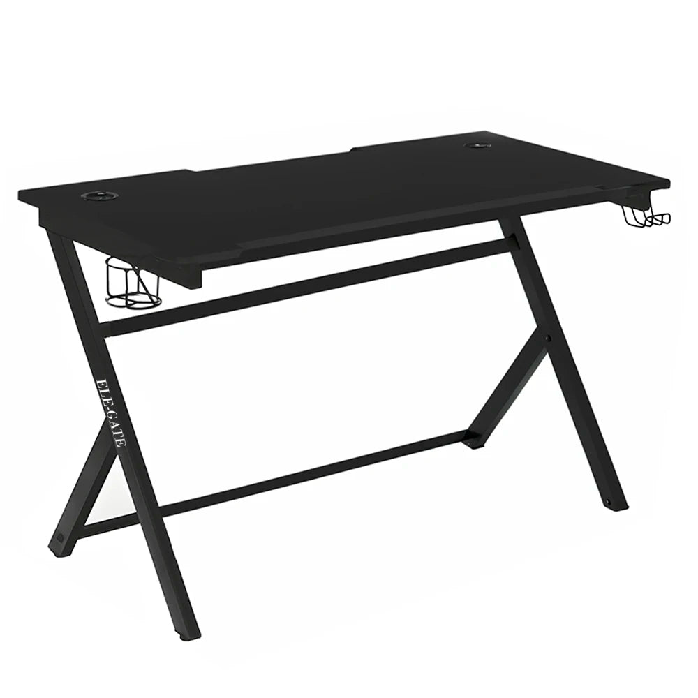 High Quality Ergonomic Gamer Desk Wooden and Metal PC Desk with Foldable and Extendable Features MDF Surface for Home Office