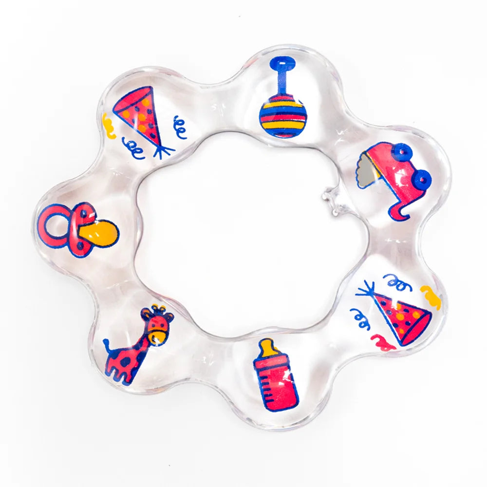 Traditional Circular Teether Starbien, soft plastic, for babies 3-24m, colorful, soothes baby gums, safe, Made in Mexico