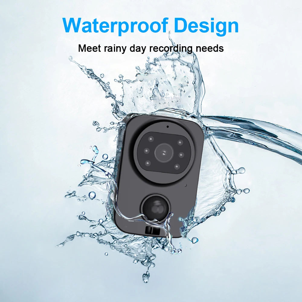 PD01 Waterproof Mini Camera Motorcycle and Bike Recorder Sport DV NO-APP Pocket PIR Small Police Security Wearable Body Worn Cam