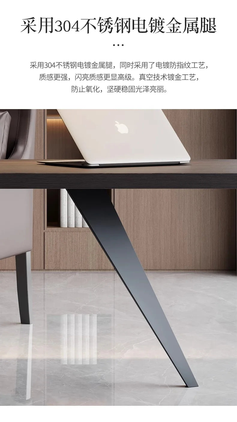 Italian Luxury Modern Designer High-End Solid Wood Computer Desk Office Desks for Home and Office Use