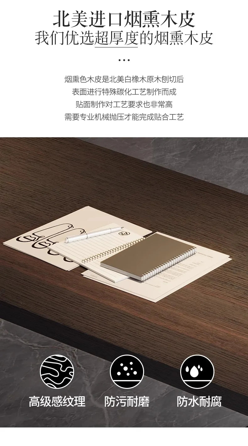 Italian Luxury Modern Designer High-End Solid Wood Computer Desk Office Desks for Home and Office Use