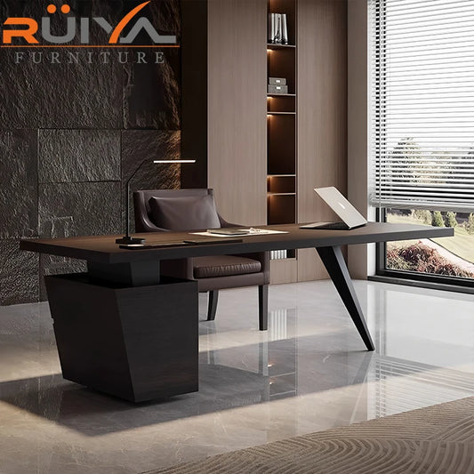 Italian Luxury Modern Designer High-End Solid Wood Computer Desk Office Desks for Home and Office Use