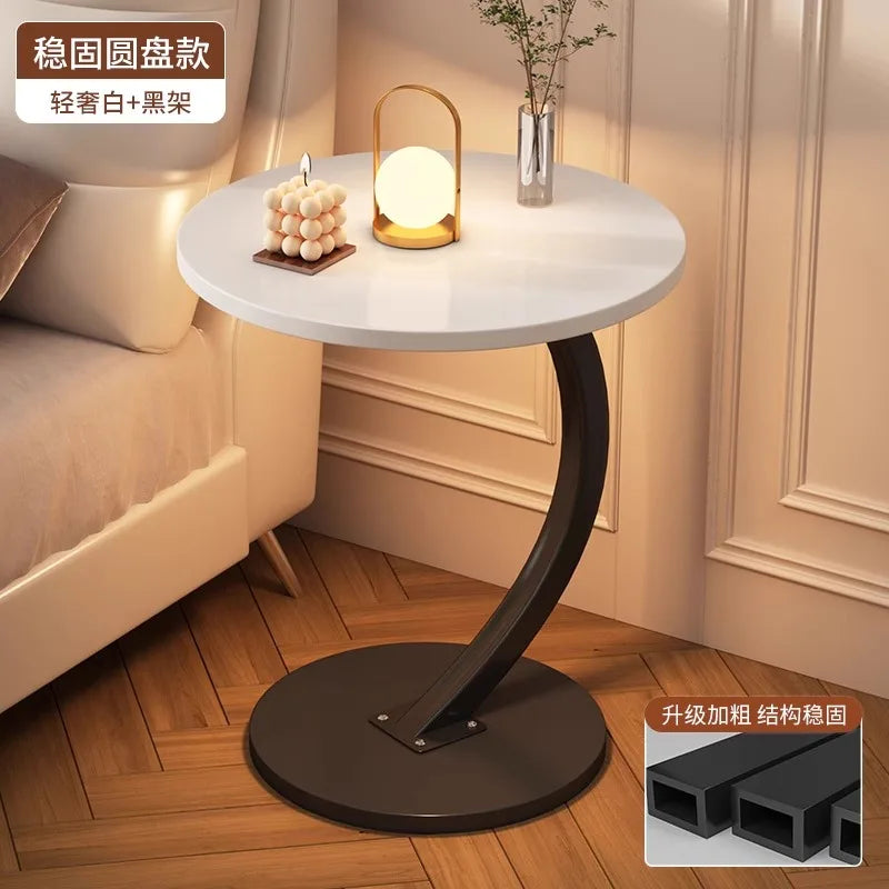 Japanese European Convertible Circle Coffee Table Home Office/Bedroom/Apartment Decorative