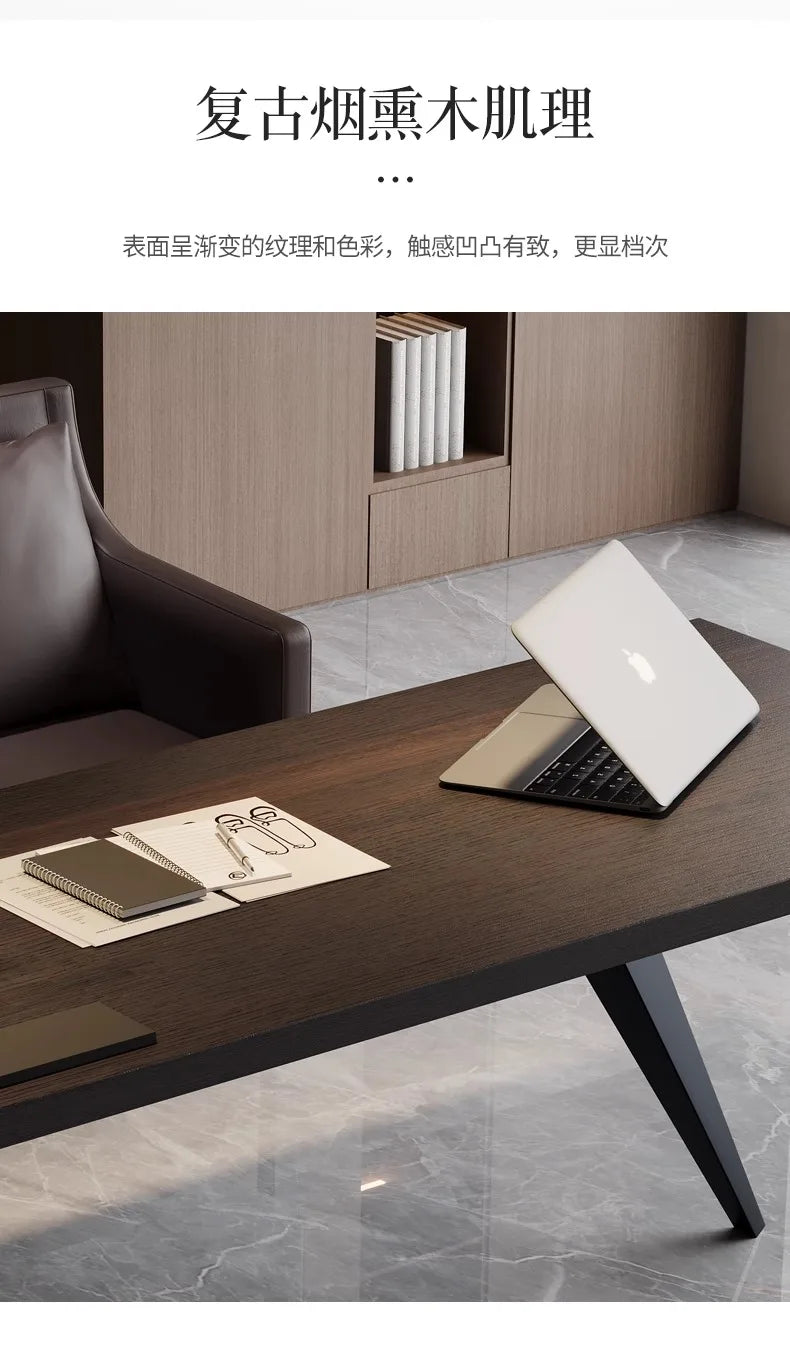 Italian Luxury Modern Designer High-End Solid Wood Computer Desk Office Desks for Home and Office Use