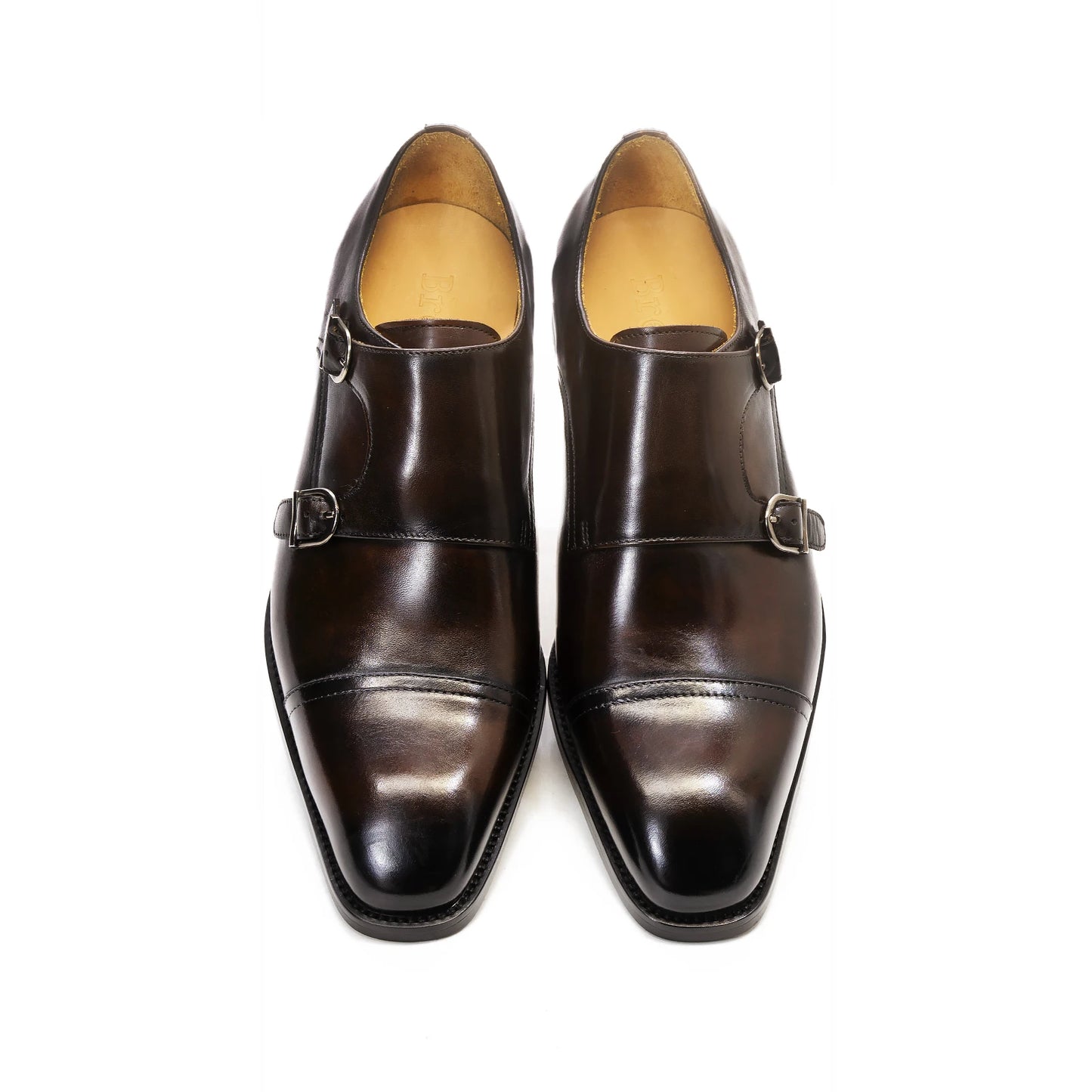 2022 New Fashion Monk Strap Buckle Men Leather Shoes Office Career Slip on Dress Shoes for Men