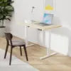 YG Electric 48x24 Inches Full Size Keyboard Tray Modern Design Adjustable Height Standing Desk for Home Office Sit Stand Desk