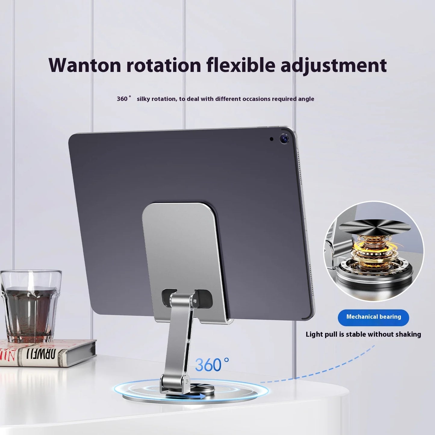 2025 Metal Smartphone Stand Alloy Rotate Phone Holder 360 Swivel Desk Mobile Phone Stand Holder for Office Table