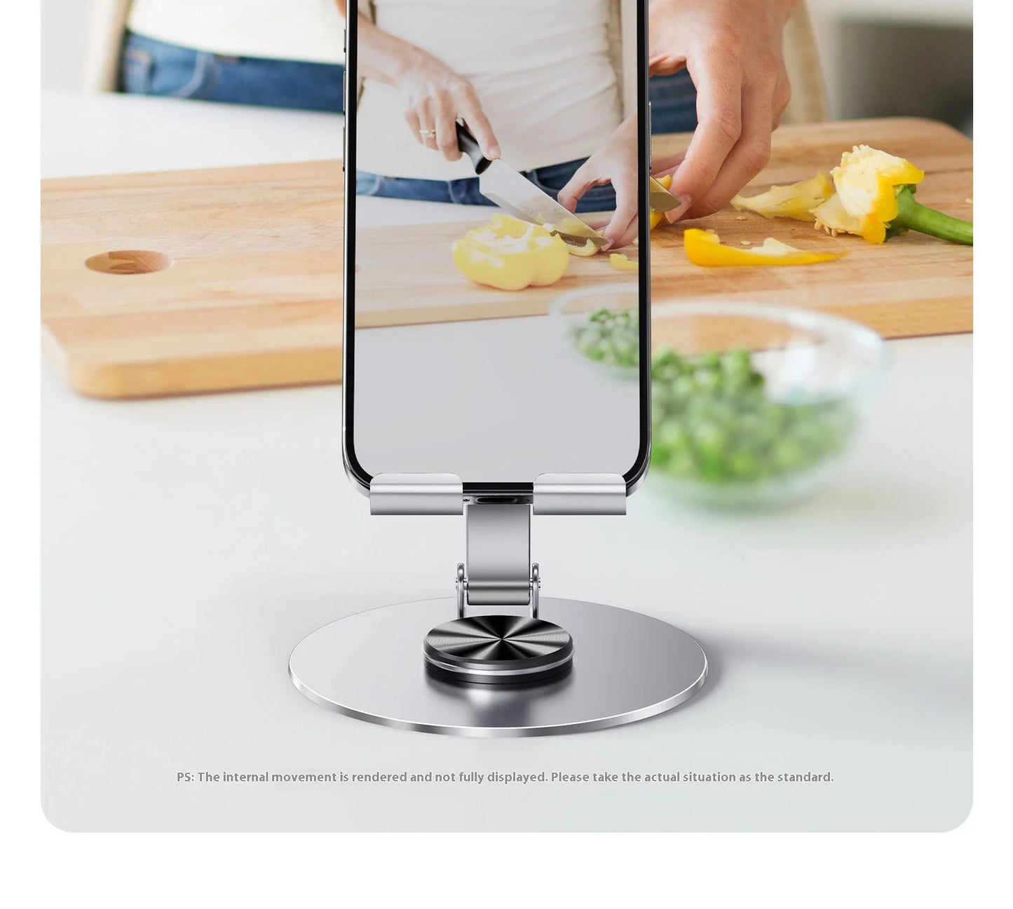 2025 Metal Smartphone Stand Alloy Rotate Phone Holder 360 Swivel Desk Mobile Phone Stand Holder for Office Table