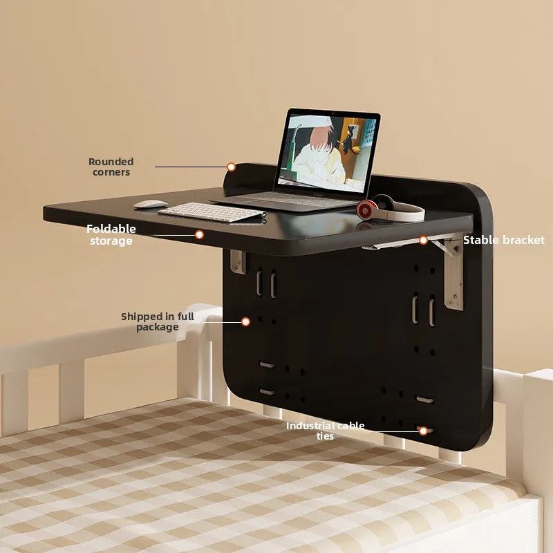 Hot Selling Waterproof Portable Foldable Table Free Installation Wall-Mounted Bedside Desk for School Dormitories Office Use