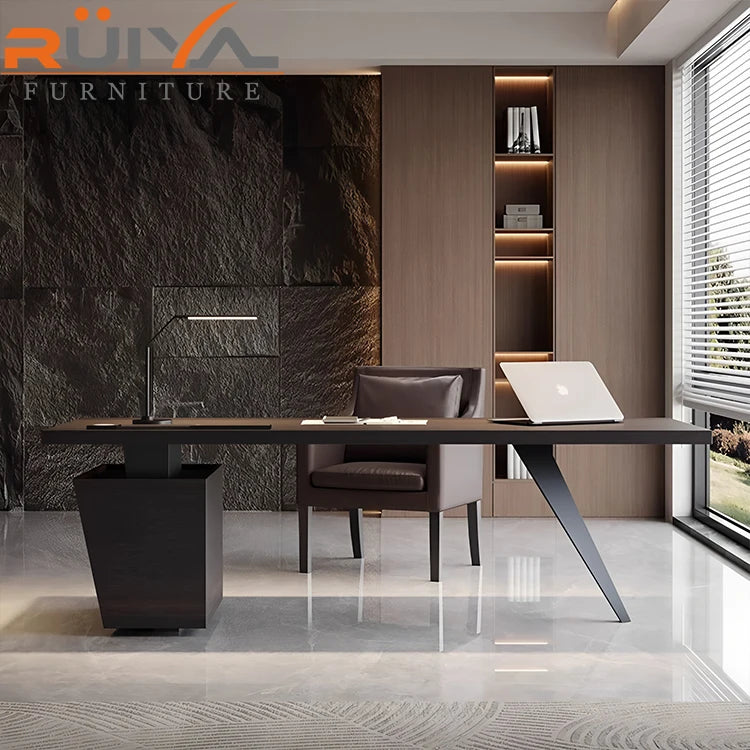 Italian Luxury Modern Designer High-End Solid Wood Computer Desk Office Desks for Home and Office Use