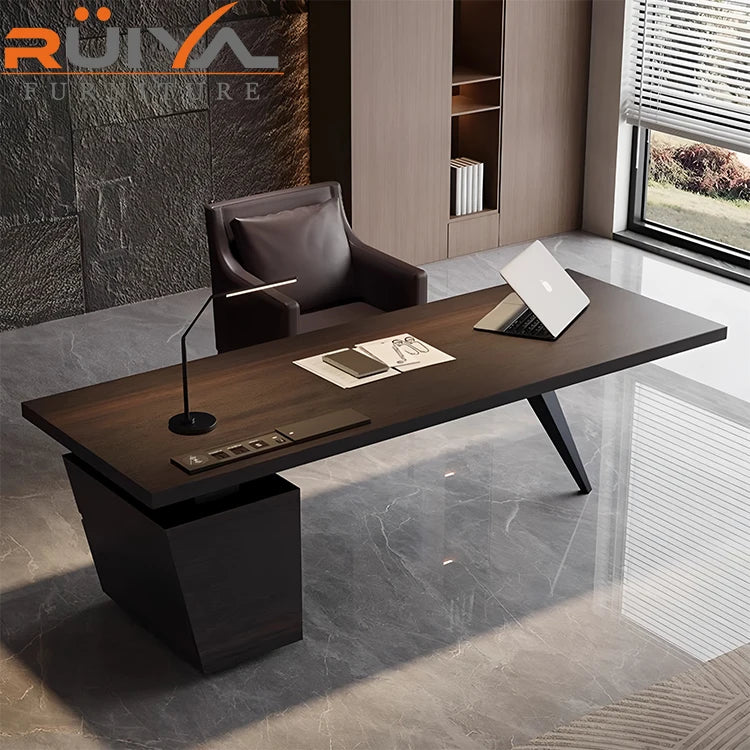 Italian Luxury Modern Designer High-End Solid Wood Computer Desk Office Desks for Home and Office Use