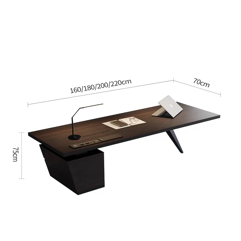 Italian Luxury Modern Designer High-End Solid Wood Computer Desk Office Desks for Home and Office Use