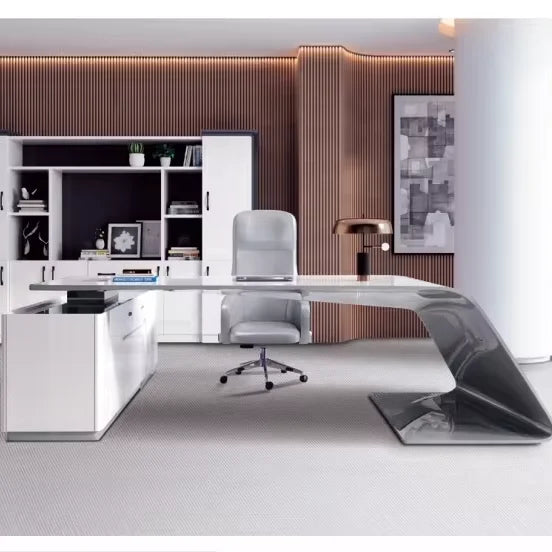 Factory Wholesale Durable Ceo Office Computer Desk Light Luxury Executive Workstation Office Furniture for Directors