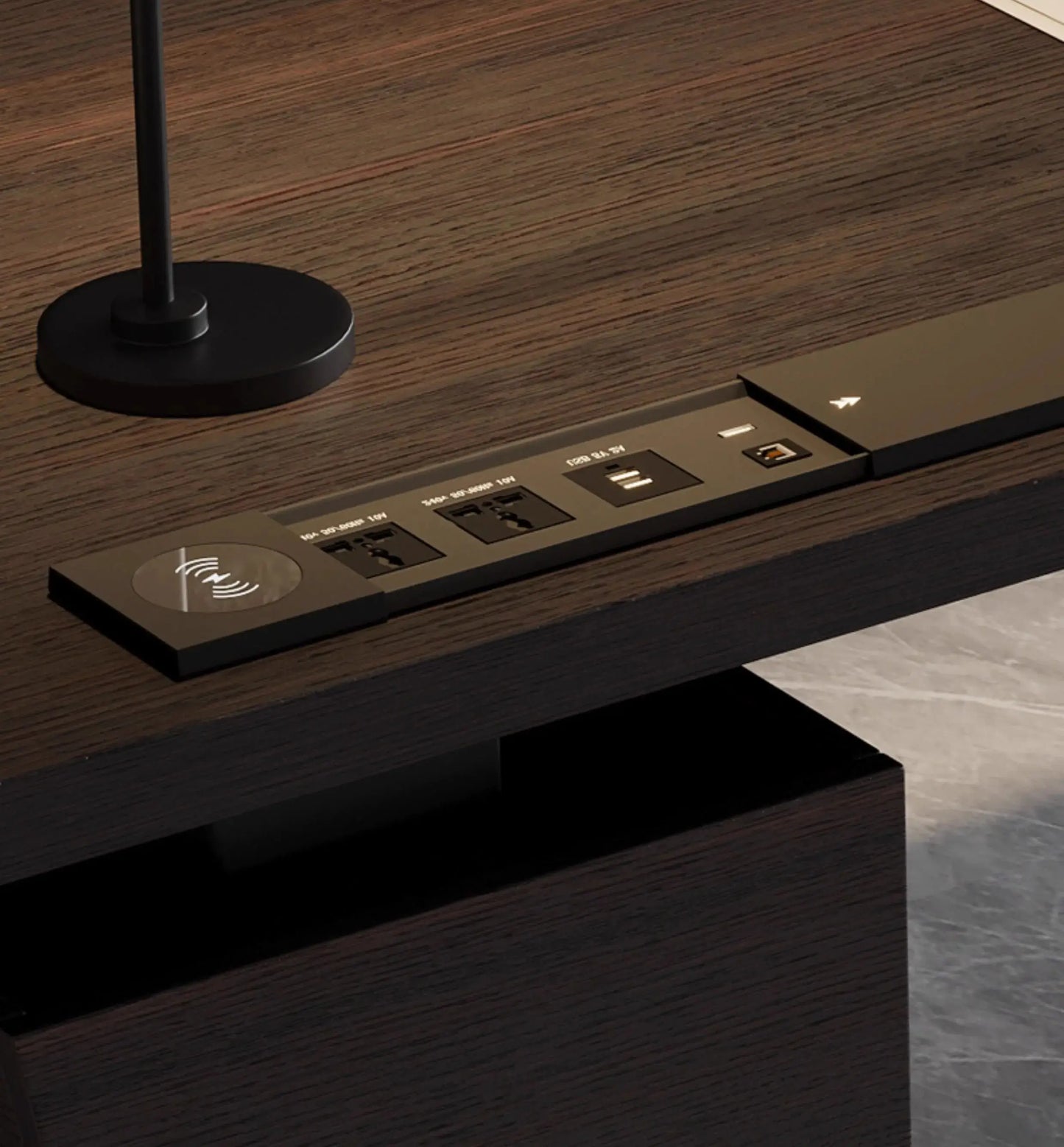 Italian Luxury Modern Designer High-End Solid Wood Computer Desk Office Desks for Home and Office Use