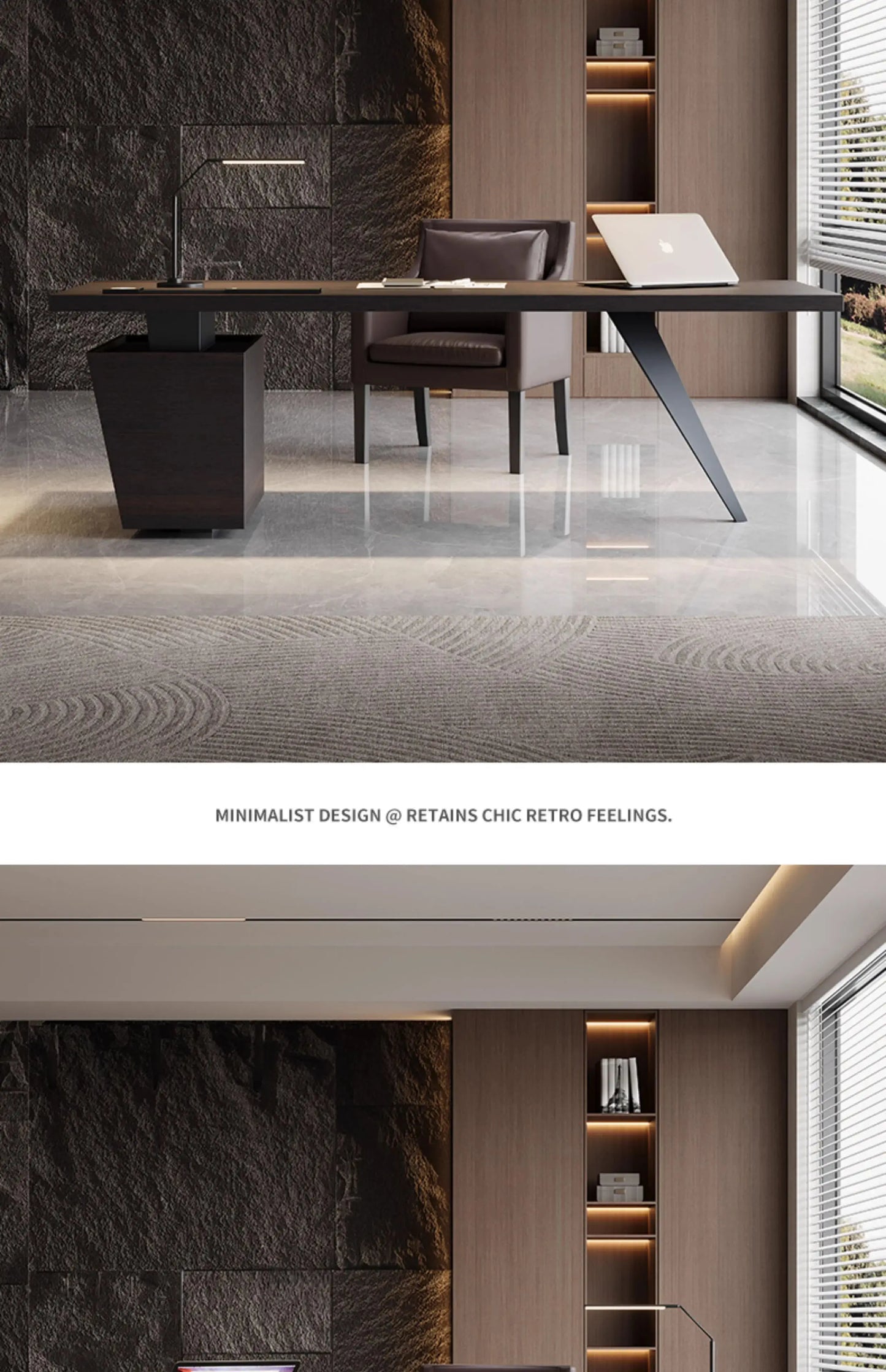 Italian Luxury Modern Designer High-End Solid Wood Computer Desk Office Desks for Home and Office Use
