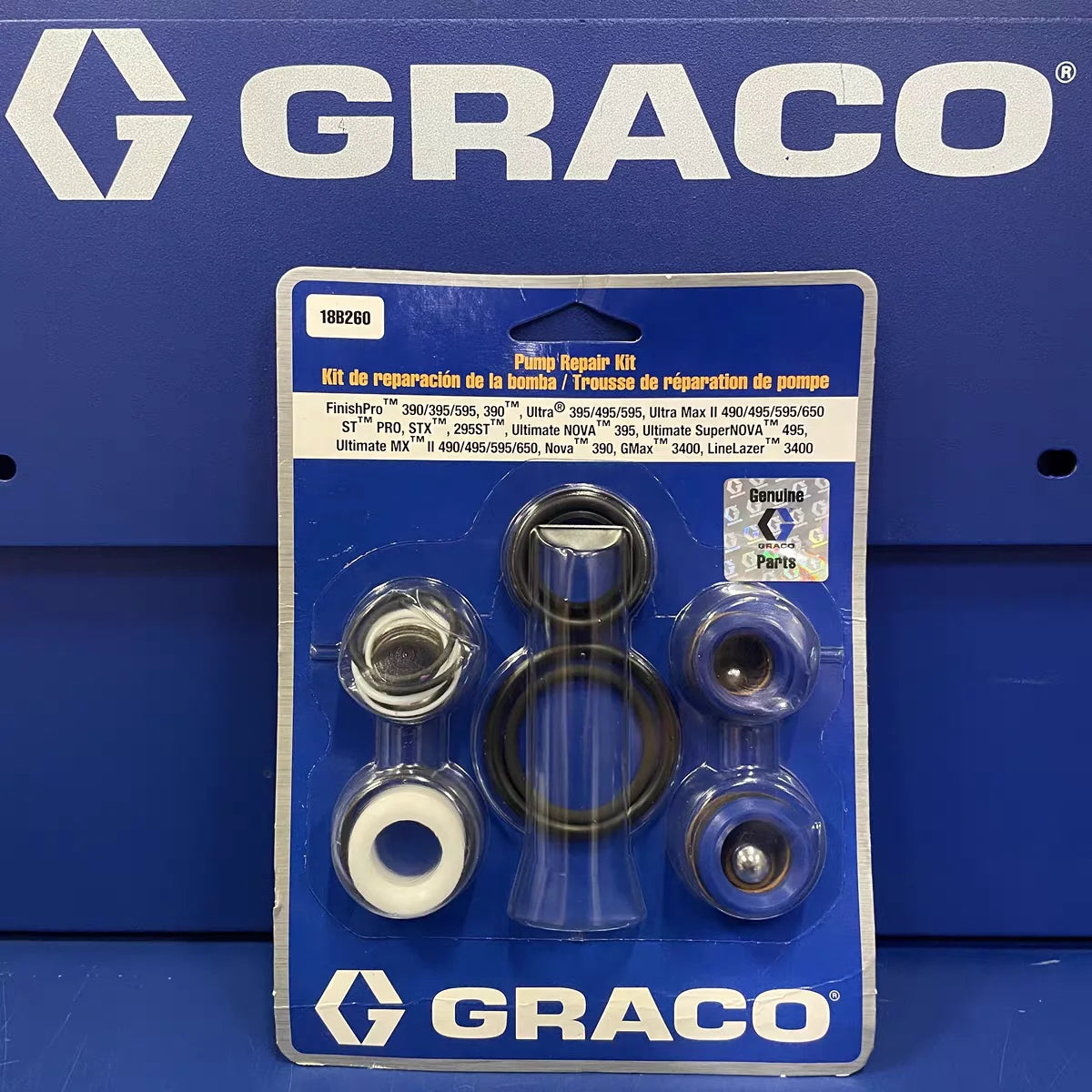 18B260 Airless Spray Machine Pump Repair Kit for 390 395 490 495 595 3400 Made of Durable PTFE Material