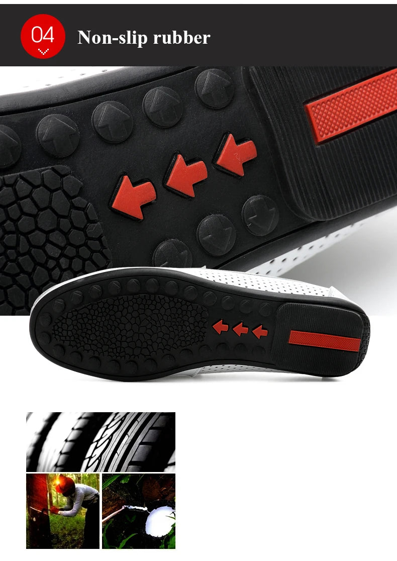 Italian Men Slippers Genuine Leather Loafers Moccasins Outdoor Non-slip Black Casual Slides Summer Spring Fashion Shoes 2020