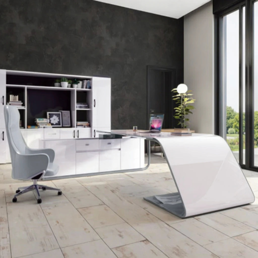 Factory Wholesale Durable Ceo Office Computer Desk Light Luxury Executive Workstation Office Furniture for Directors