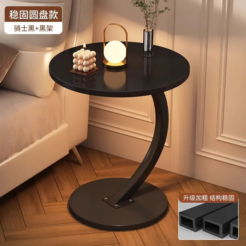 Japanese European Convertible Circle Coffee Table Home Office/Bedroom/Apartment Decorative