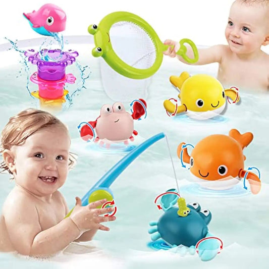 Bathing Toys Children Playing in Water Little Crabs Swimming Babies and Children Playing in Water Little Whales in Summer