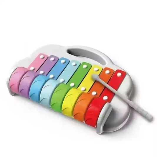 Puzzle Eight-tone Hand-played Xylophone for Babies Two-in-one Instrument 8-month-old Musical Toy