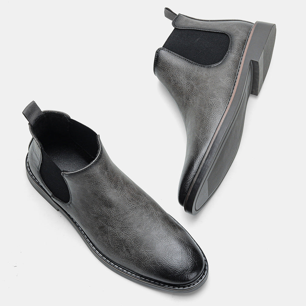 2025 New Luxury Men's Chelsea Boots High Quality Retro Men Work Boots comfortable Business Leather Shoes Brand Men's Ankle Botas